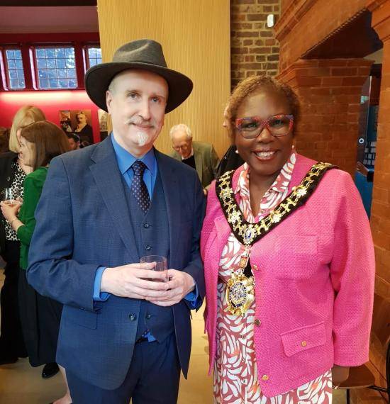 Scott Thomas Buckle and Mayor Sharon Holder