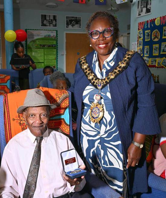 Danny with H&F Mayor Cllr Sharon Holder