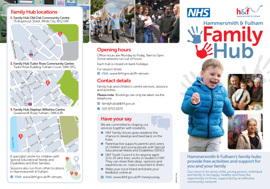 Family Hub leaflet