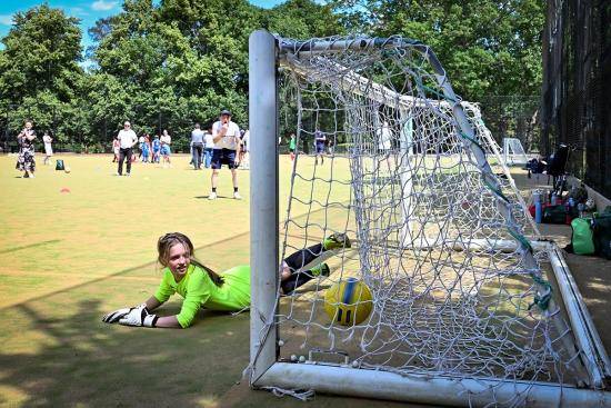 Penalty shoot-out in progress