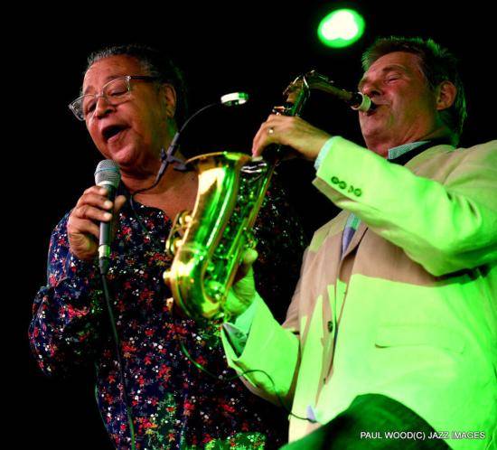 Musicians Noel McCalla (left) and Derek Nash (right)
