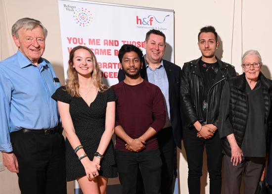Lord Alf Dubs, Cllr Stephen Cowan and Vanessa Redgrave at Refugee Week 2019