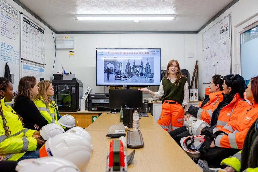 The engineers were given a presentation by Camille Anderson from Arcadis.