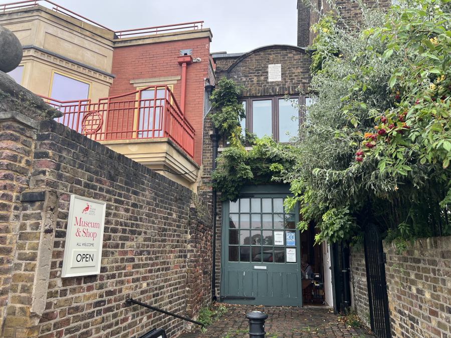 The William Morris Society’s museum is in the coach house and basement rooms of Kelmscott House