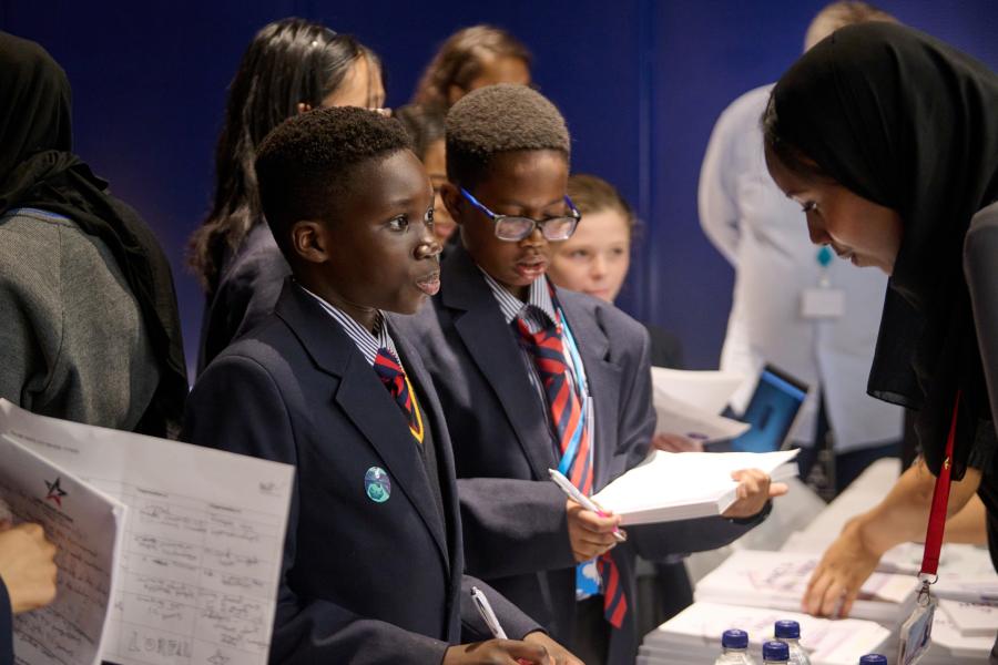 Secondary school pupils from Phoenix Academy at H&F’s White City Reveal event