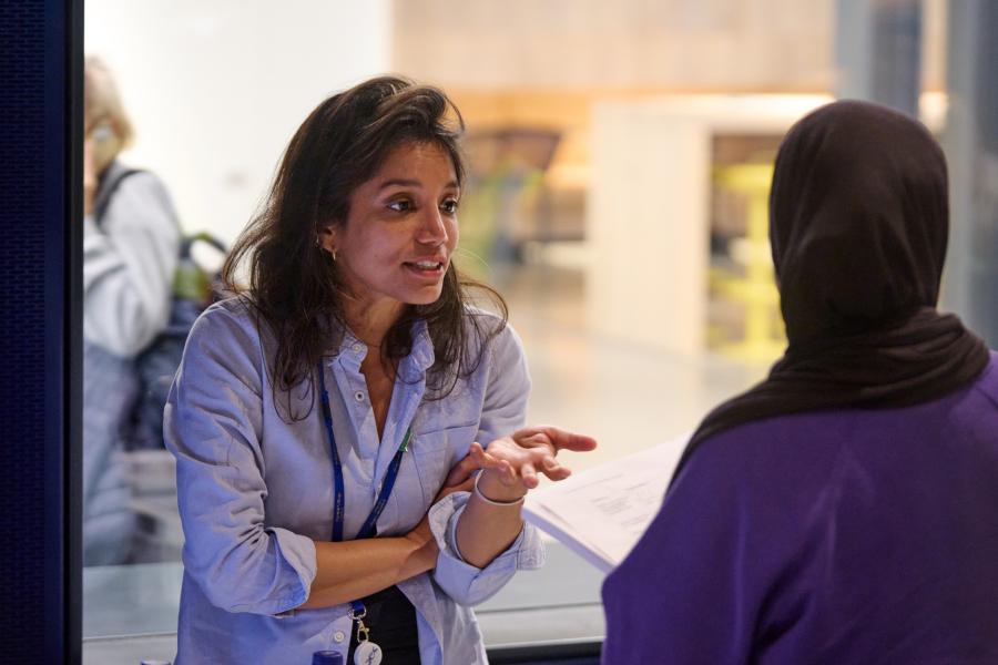 Dr Sarah Al-Beidh, Research Development Manager in the Department of Chemistry at Imperial College London, at H&F’s White City Reveal event