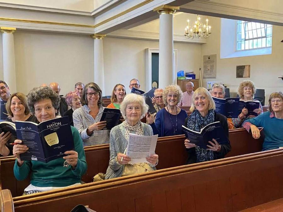 The Addison Singers rehearsing Haydn's The Creation