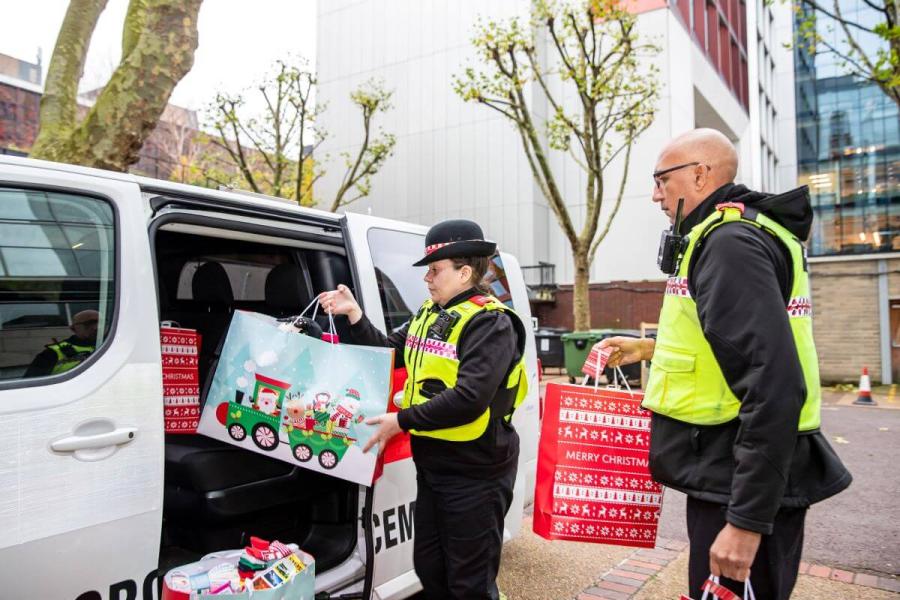 H&F LET Officers take the donated gifts to local refuges.