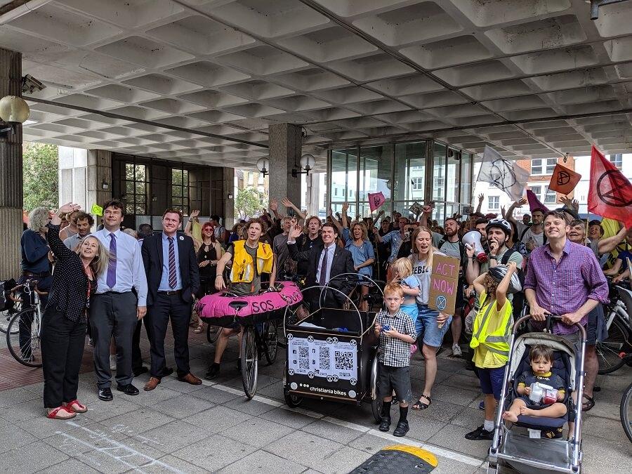We declared a climate and ecological emergency at a Hammersmith Town Hall event in July 2019.