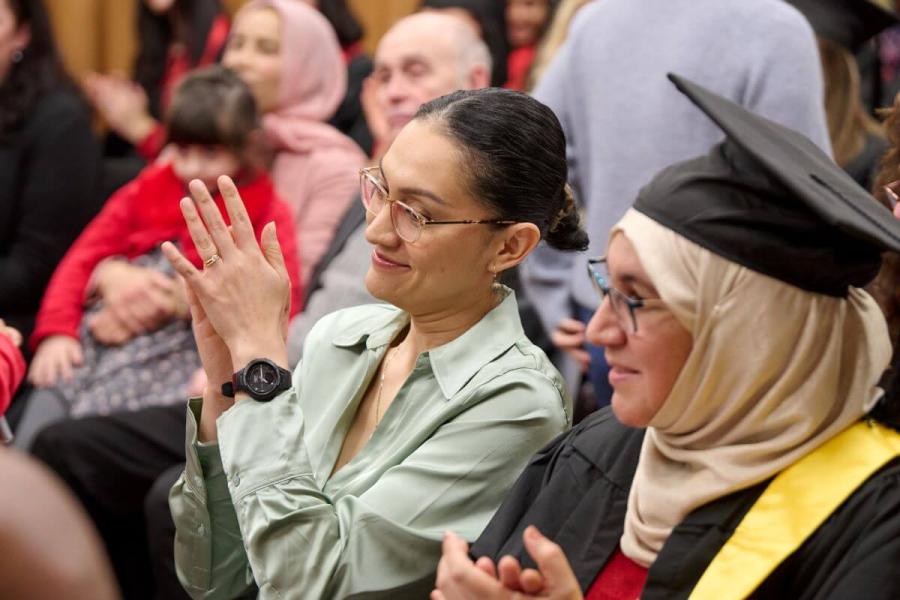 Diana at the Macbeth Centre for her graduation