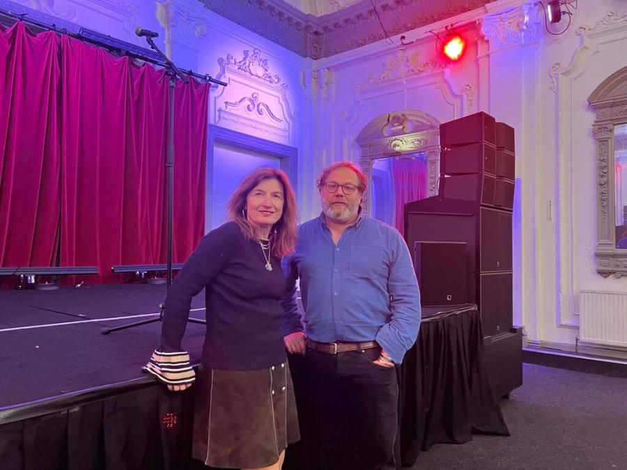 Bush Hall owners Emma Hutchinson (left) and Charlie Raworth (right)