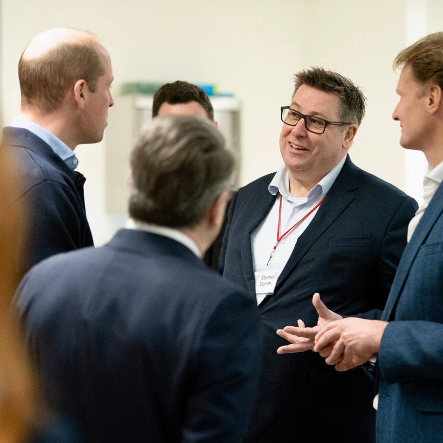 Cllr Stephen Cowan, Leader of Hammersmith & Fulham (pictured right) talking to HRH The Prince of Wales