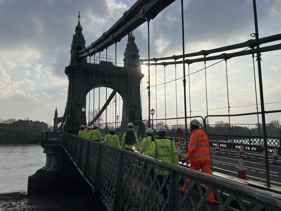 University College London students visited Hammersmith Bridge