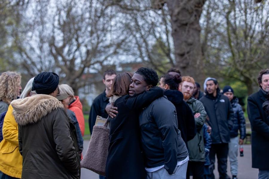 More than a hundred people attended the vigil in Ravenscourt Park