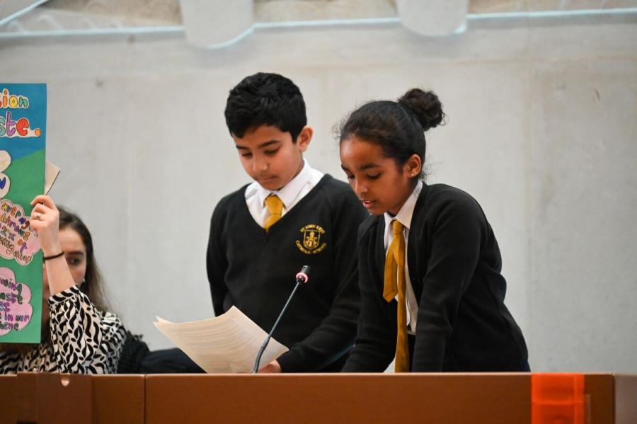 St John XXIII’s presentation pair at the Children’s Environmental Parliament