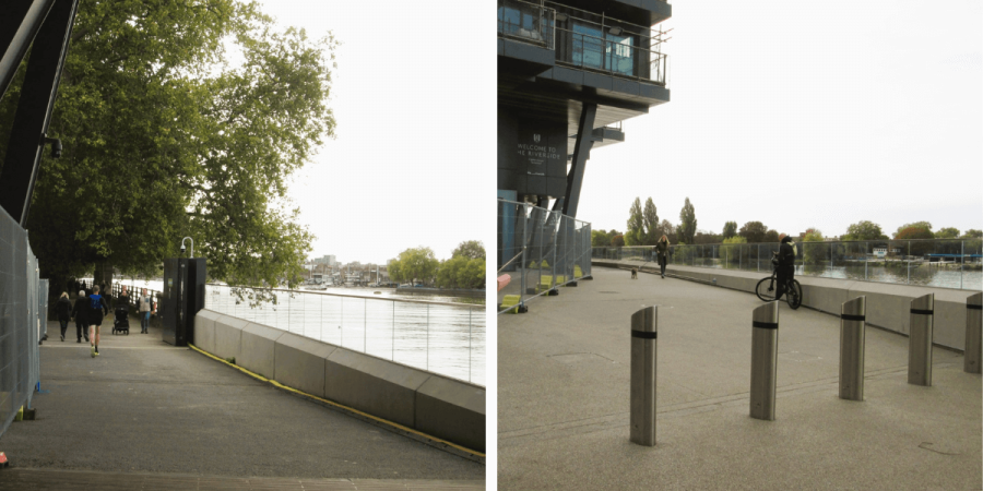 New riverside promenade by Craven Cottage