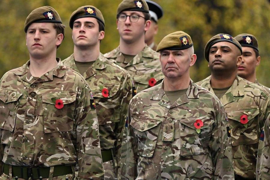 Remembrance service at Shepherds Bush Green War Memorial in 2024
