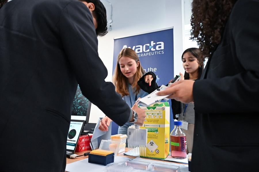 White City pupils with Wood Lane based firm Avacta Therpaeutics