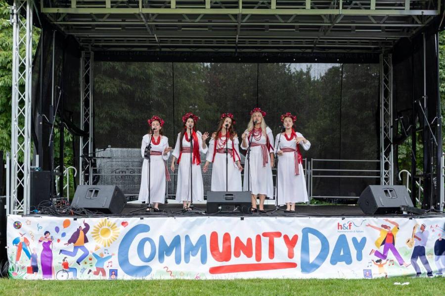 Choir singing at Community Day 2024