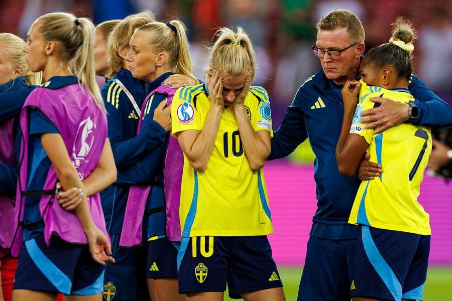 Sofia Jakobsson after the last penalty