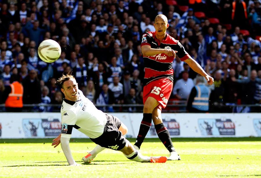 Chloe's QPR hero, Bobby Zamora (right)