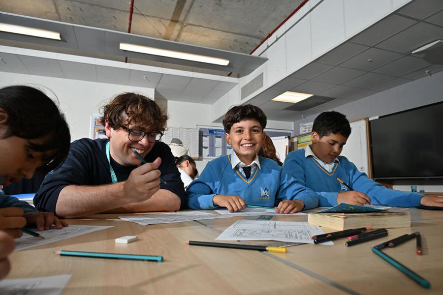 Ark White City primary students chose a visual arts and manga workshop