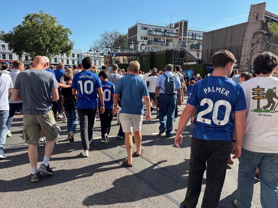 Fans leaving Stamford Bridge on Sunday were sporting numbers 10 and 20 for Cole Palmer on their shirts