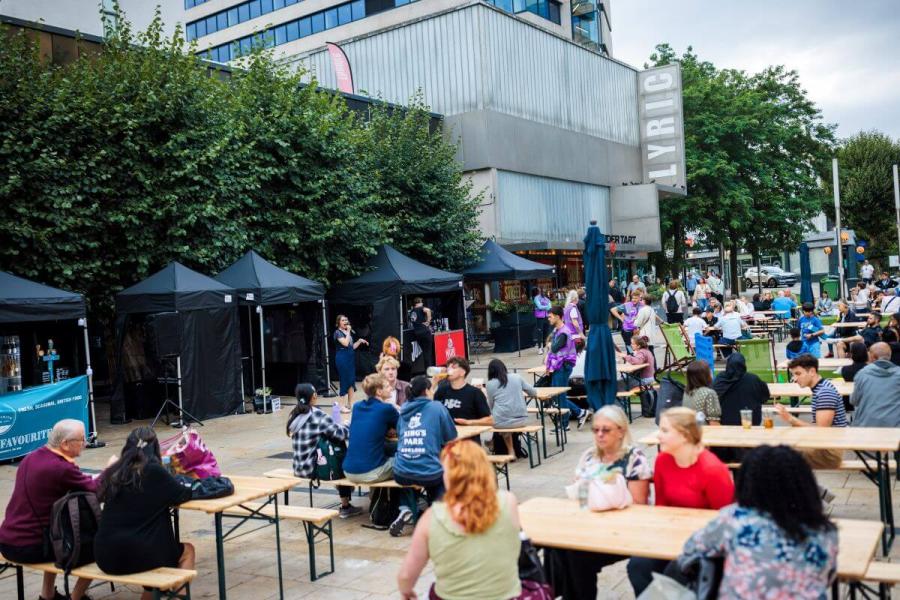 Lyric Square pop-up pubs and live music on Thursday 7 August