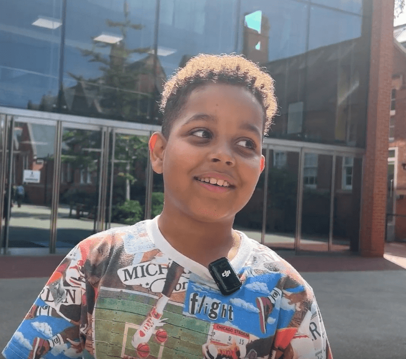 Isaiah, a young carer who danced at the showcase