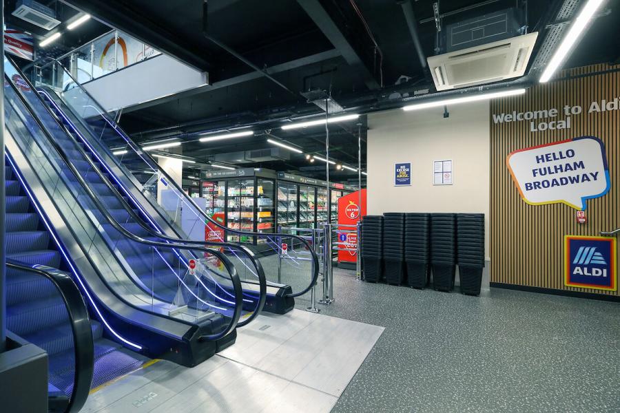 The new ALDI store is located on the ground floor at Fulham Broadway centre