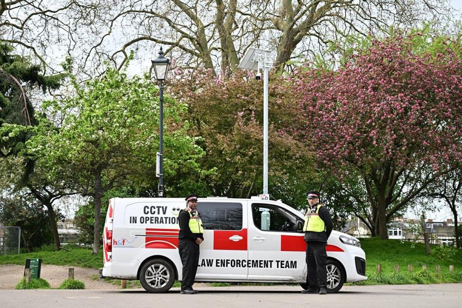 Mobile CCTV van in one of our parks