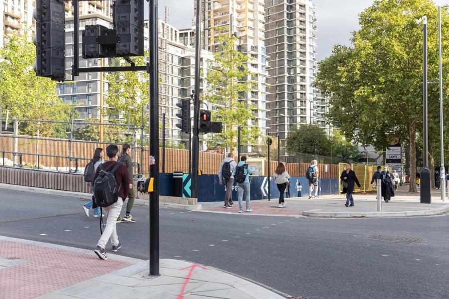 The works have created a direct route to Imperial College London's White City campus at Depot Road