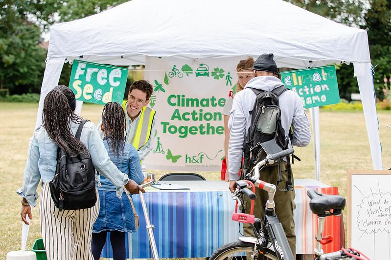 Climate Action Together stall at an H&F park event