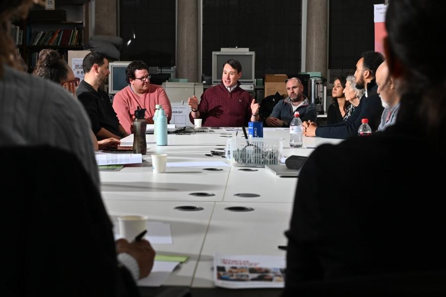 Cllr Rowan Ree, H&F Cabinet Member for Finance and Reform (centre)