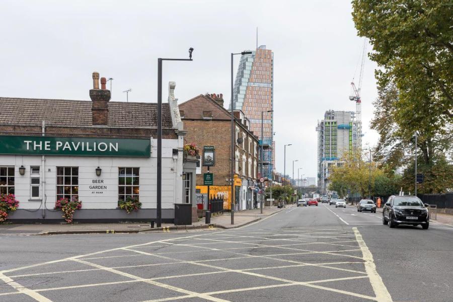 Junction between Scrubs Lane/Wood Lane and North Pole Road