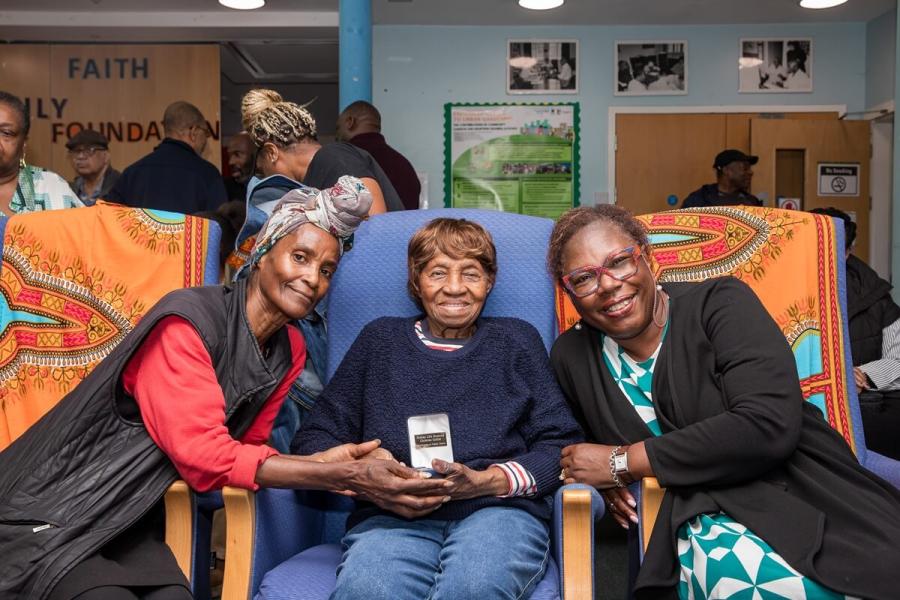 Celebration of local members of the Windrush generation during Black History Month 2024. Pictured right: H&F Mayor Cllr Sharon Holder