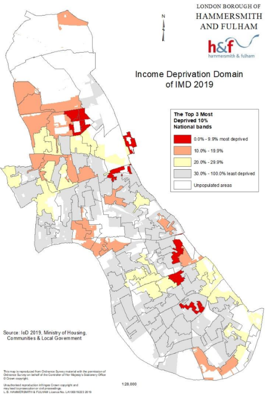 Income deprivation Domain of IMD 2019