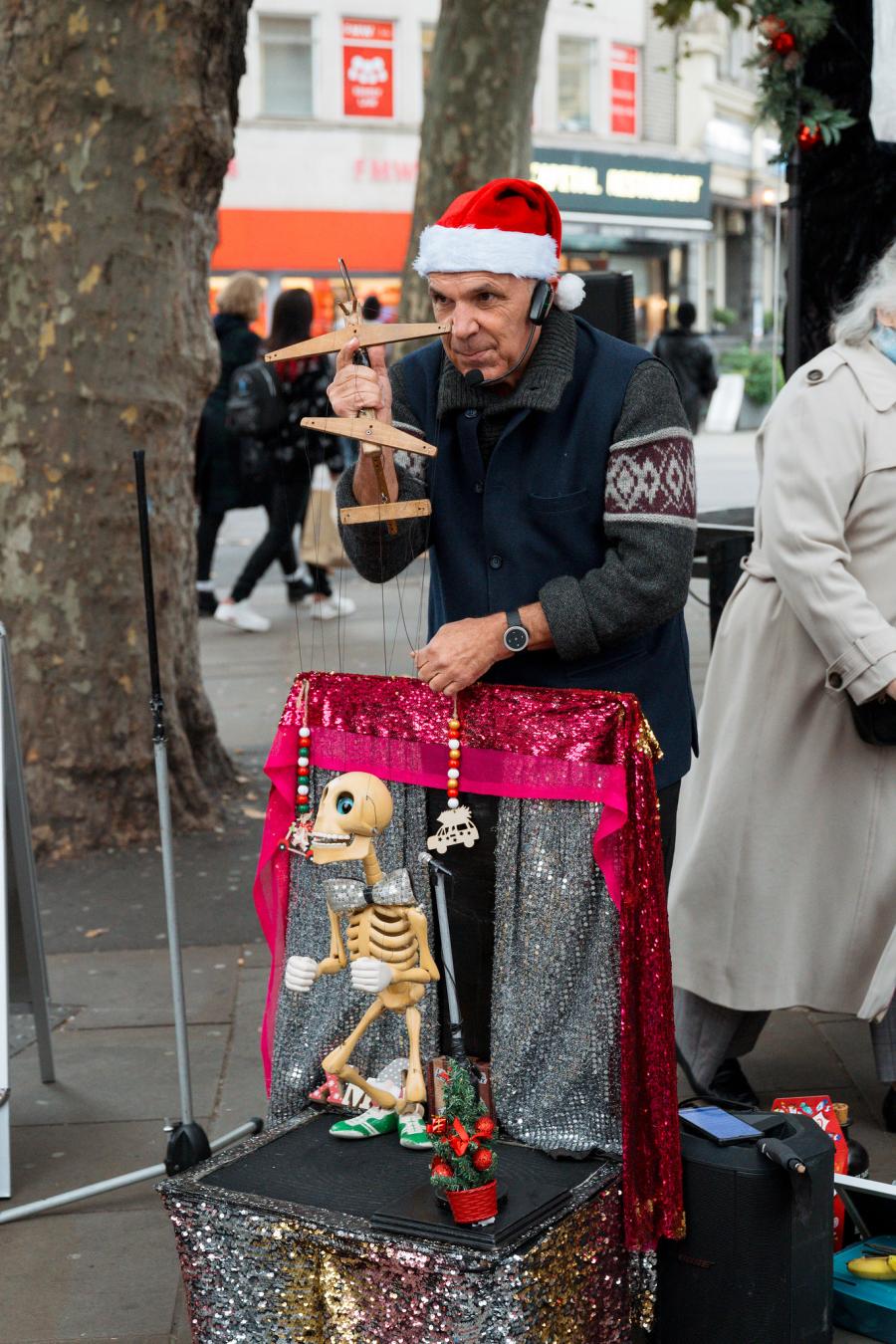 Mr Bones' puppet show.